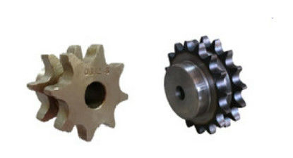 Pignons de chaîne à rouleaux à double pas de transmission de roue à chaîne soudée à double dents