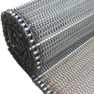 Fil Mesh Conveyor Belt Fire Resistant de l'acier inoxydable 304